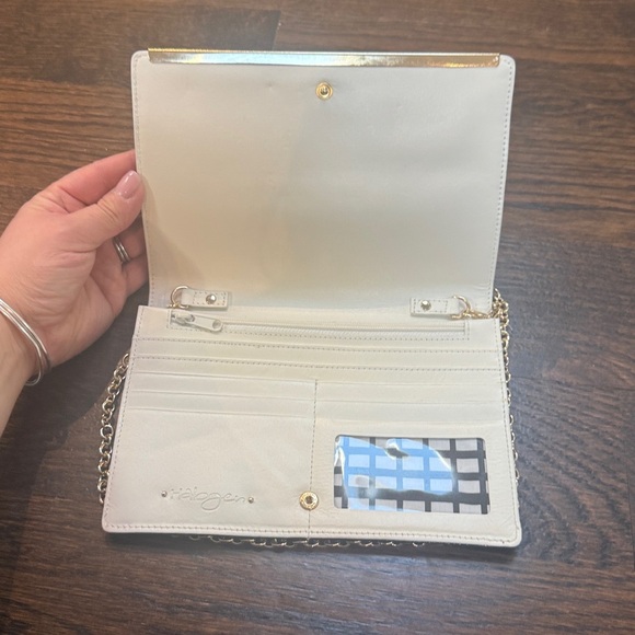 Halogen leather wallet chain, Crossbody 8X5.5 - Picture 3 of 9